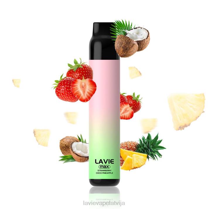 LAVIE BAR 5000 uzpūtienu - maks zemeņu kokos ābols 42L4283 - Lavie Vape Riga