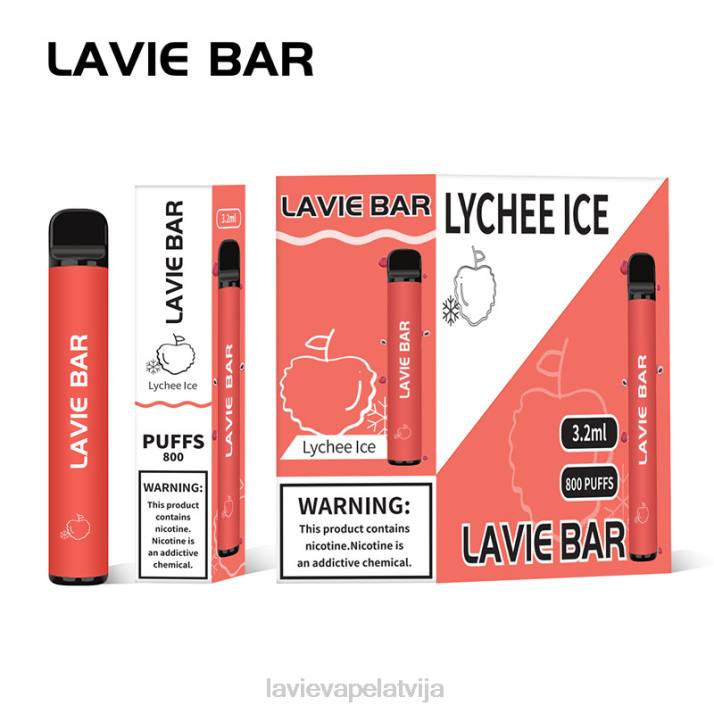 LAVIE BAR 800 uzpūtienus ličī ledus 42L4313 - Lavie Vape Riga
