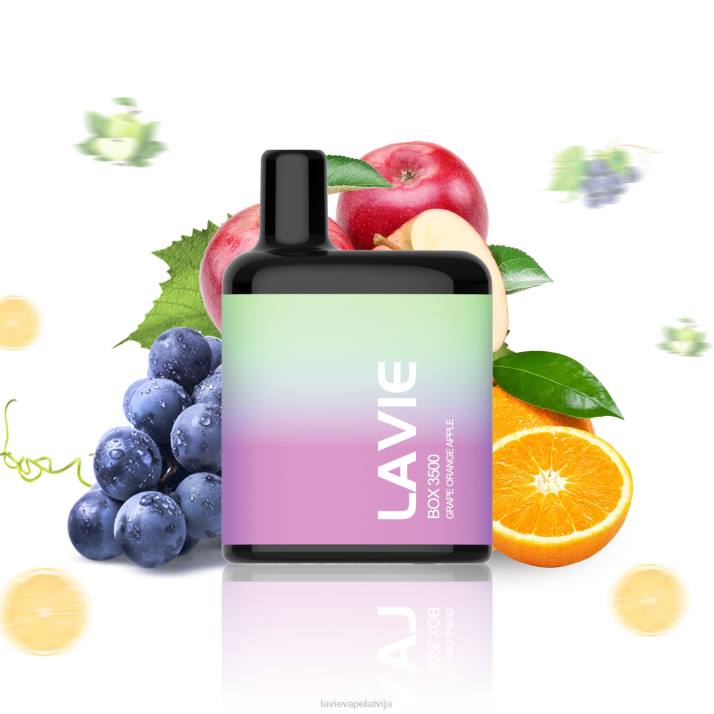 LAVIE BOX 3500 uzpūtienu vīnogu apelsīnu ābols 42L4212 - Lavie Vape Latvija