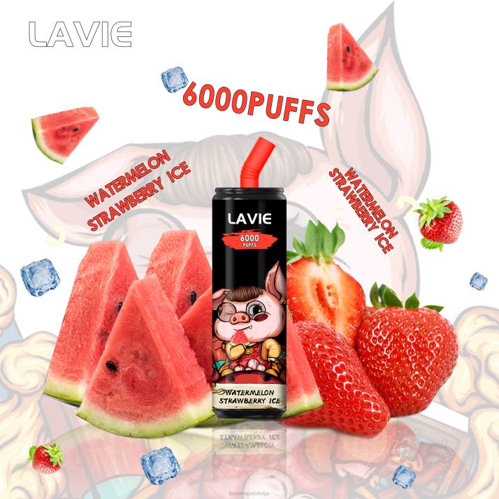 LAVIE Coke BAR 6000 uzpūtienu arbūzu zemeņu ledus 42L4267 - Lavie Vape Latvija