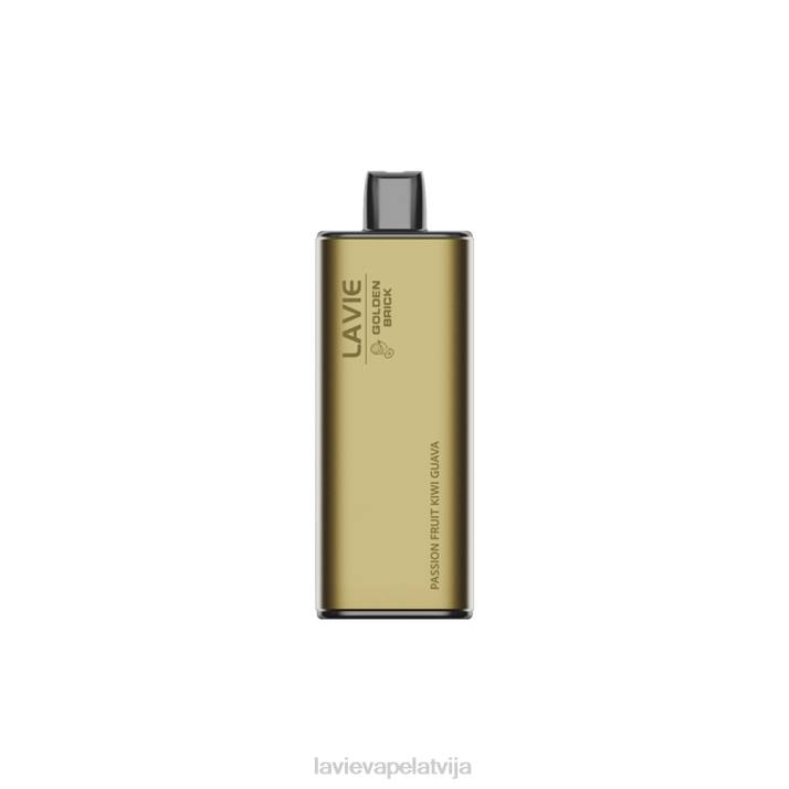 LAVIE GOLDEN BRICK 10000 uzpūtienu pasifloras auglis kivi gvajava 42L463 - Lavie Vape Riga