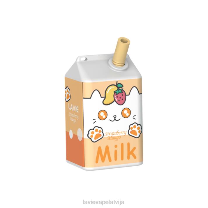 LAVIE MILK 7000 uzpūtienu zemeņu mango 42L4182 - Lavie Vape Latvija