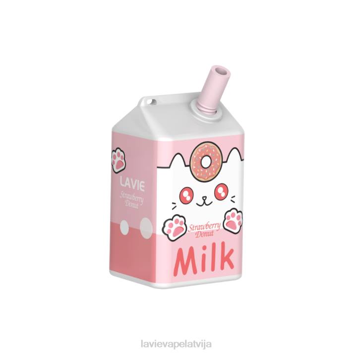 LAVIE MILK 7000 uzpūtienu zemeņu virtulis 42L4177 - Lavie Vape Latvija