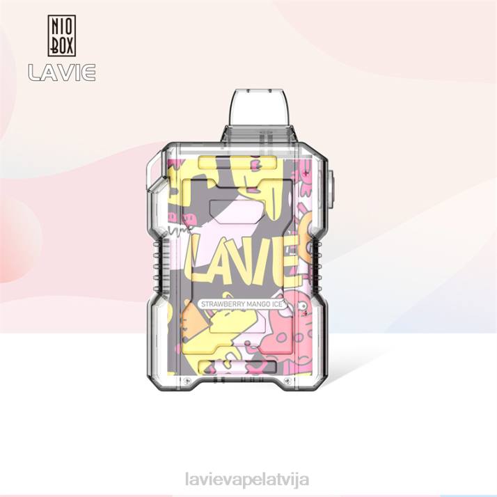 LAVIE NIO BOX 9000 uzpūtienu zemeņu mango ledus 42L4190 - Lavie E Cigarette