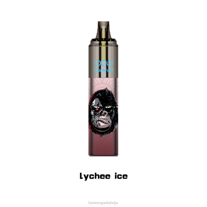 LAVIE OCO karnevāls 10000 uzpūtienu ličī ledus 42L4352 - Lavie Vape Latvija