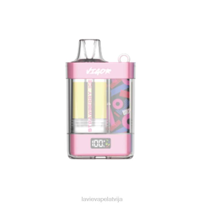 LAVIE VIGOR 15000 uzpūtienu zemeņu ledus 42L41 - Lavie Vape Price
